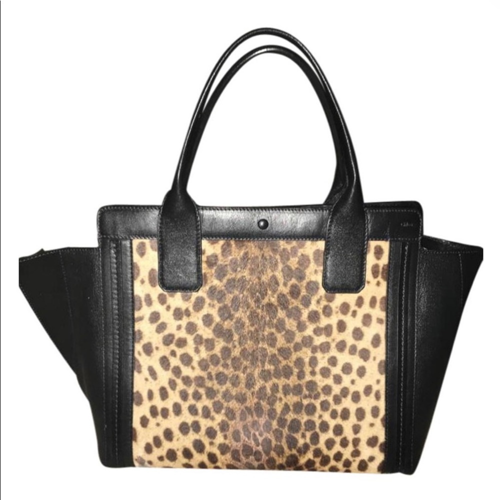 Chloé Medium Allison Tote in Leopard Calf-hair